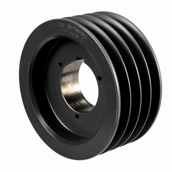 4 Groove Cast Iron Bushed Bore Multiple Sheave, 4B5V66